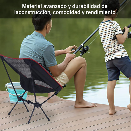 Plegable Camping Portatil Para Acampar Al Aire Libre Silla