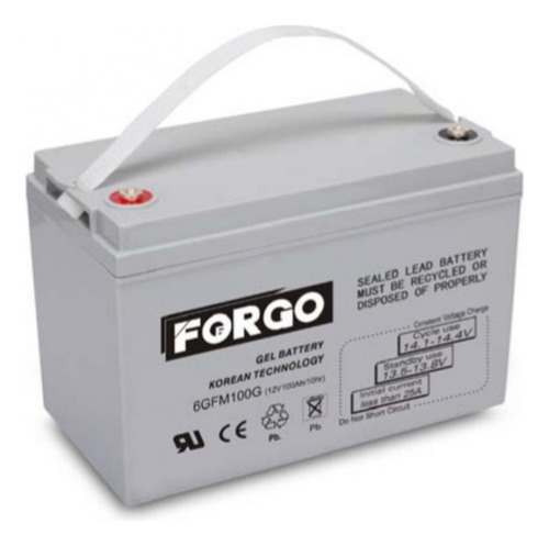 Bateria Ciclo Profundo 12v 100ah Gel Forgo 6gfm100g