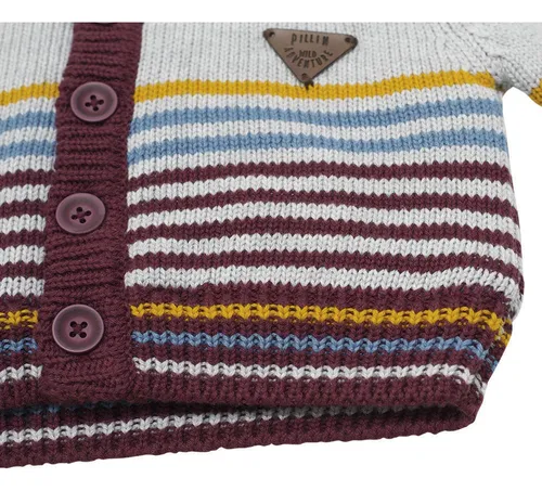 Chaleco Con Capucha Bebé Niño Gris Pillin (pvv903gri)