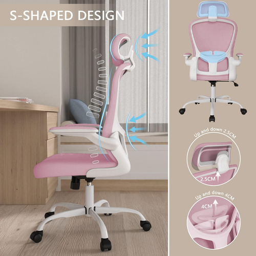 Silla De Oficina, Silla De Escritorio Ergonómica Con Respald