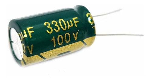 5 Pzas Capacitor Electrolítico 330uf 100v