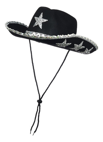 Sombrero De Vaquero Con Correa Ajustable Para La Barbilla,