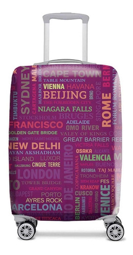 Funda Maleta M Cities Violeta