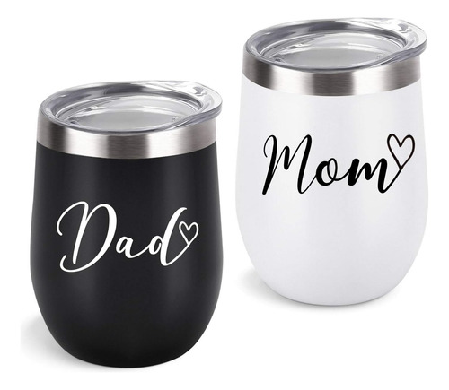 Set De Vaso De Vino Mamá Y Papá, Divertidos Regalos D...