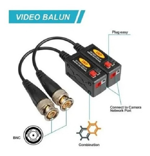 Video Balun 5mp 4mp 3mp 1080p 5en1 Ahd/cvi/tvi/cvbs Hd Cctv