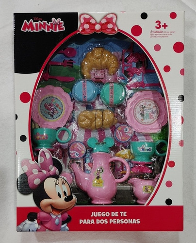 Juego De Te Minnnie Mouse Disney Original