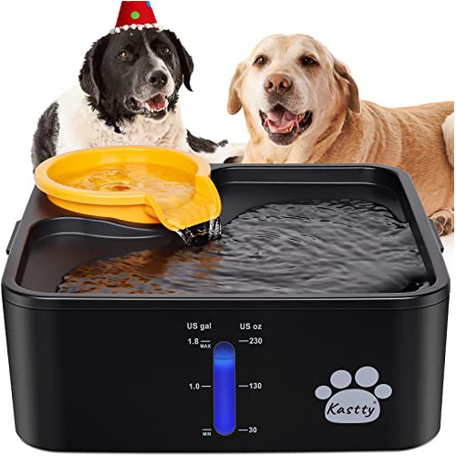 Kastty Fuente De Agua Para Perros De 230 Onzas / 7 Litros, F