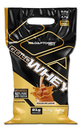 Gold Whey 900g - Adaptogen - Refil - Doce De Leite