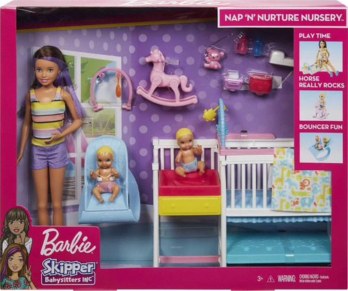 Barbie Skipper Babysitters Inc Molls Playset, Nap N Nurture
