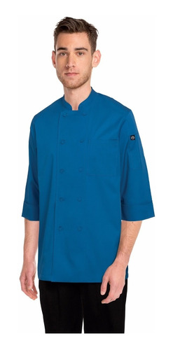 Chaqueta Chef Azul Unisex 3/4 Chefworks Chefstore Colors