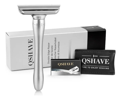 Maquina Afeitar Qshave + 5 Hojas Afeitar + Funda Protectora