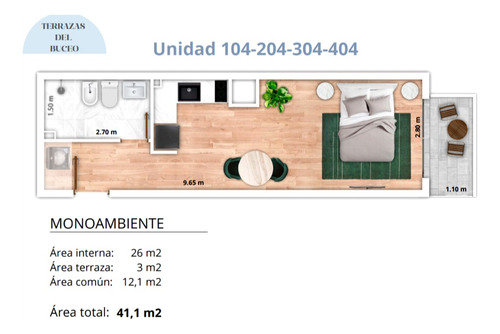 Venta Apartamentos Puertito Del Buceo A Una De Rambla. 1 Dormitorio.