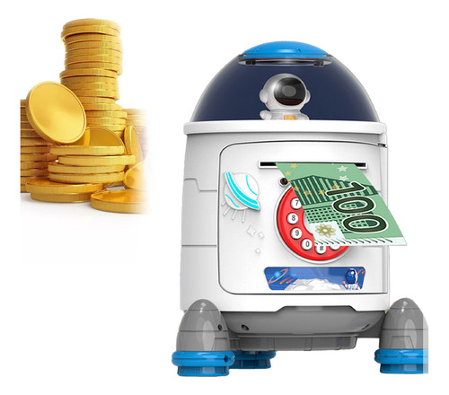 Bonita Voz Inteligente Con Contraseña De Coin Bank Rocket Pi