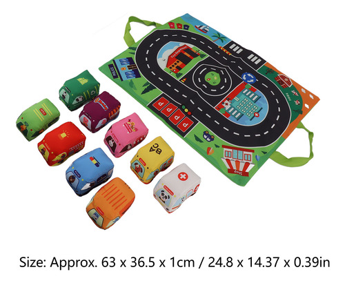 Set De Peluche Para Bebés, Tapete De Juego, Color Brillante,