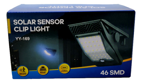 Foco Solar Led Exterior Con Sensor De Movimiento 46led