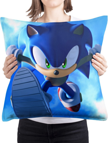 Cojin Decorativo Sonic The Hedgehog Personaje Poliester 