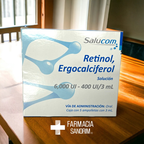 Retinol Ergocalciferol 5 Ampolletas Via Oral Con 3 Ml Pisa