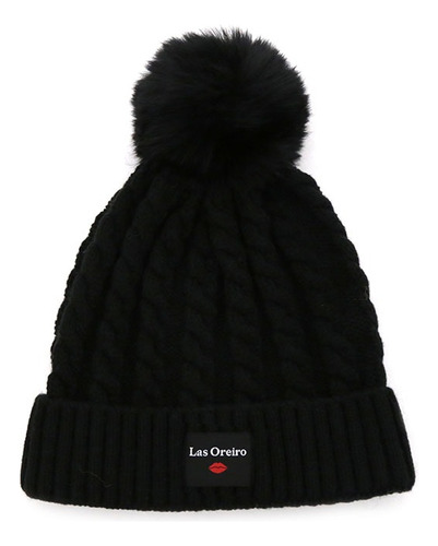 Gorro Trenzado Lana Tejido Liso Unisex Invierno Nuevo