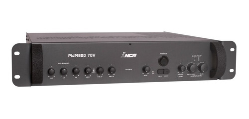 Amplificador Ambiente Ll Audio Nca Pwm300 70v 600w 2 Mic