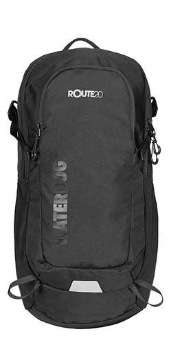 Mochila Camping Waterdog 20l Mochilero Trekking Hiking Viaje Color Negro