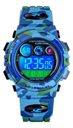 Reloj Deportivo Tonnier, Multifuncion, Reloj Digital Con Pan