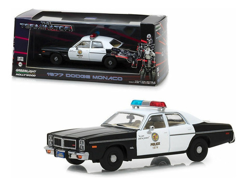 Dodge Monaco 1977 Police Terminator - M Greenlight 1/43