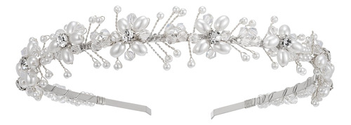 Sweetv Diadema De Novia Plateada, Tiara De Cristal Para Muje