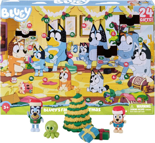 Bluey Set 24 Figuras Sorpresa Bluey Calendario Adviento 