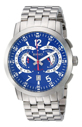 Reloj Hombre Roberto Bianci Rb70963 Cuarzo Pulso Plateado En