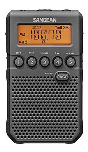 Radio Digital De Bolsillo Para Alerta Meteorológica Negro