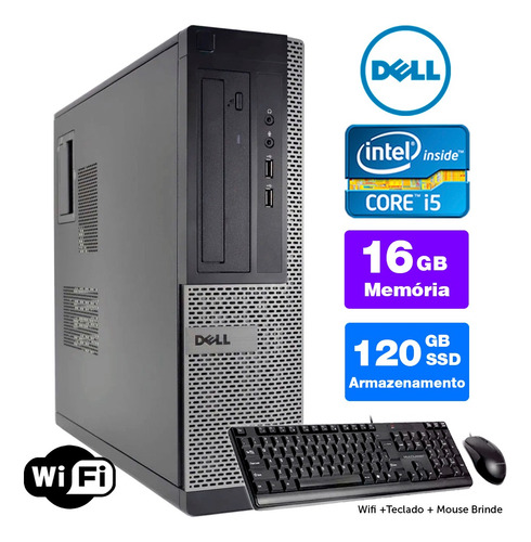 Micro Barato Dell Optiplex Int I5 2g 16gb Ssd120 Brinde
