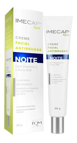 Creme Facial Antirrugas Imecap Face Noite P. Solar Fps30 35g