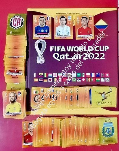 Álbum Panini Pasta Dura Qatar 2022 Set Coca-cola 