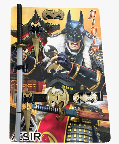 Set De Armas X 6 Batman Ninja Con Cinturon Porta Armas | Envío gratis