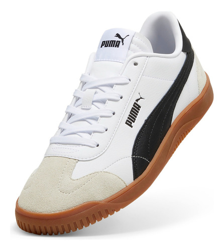 Tenis Puma Puma Club 5v5 Sd Unisex Blanco, Negro Y Gris
