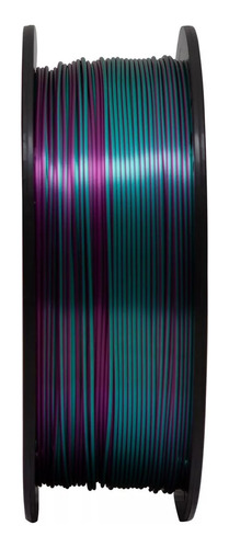 Filamento Pla Duo Ametista / Verde V-silk Premium Voolt3d