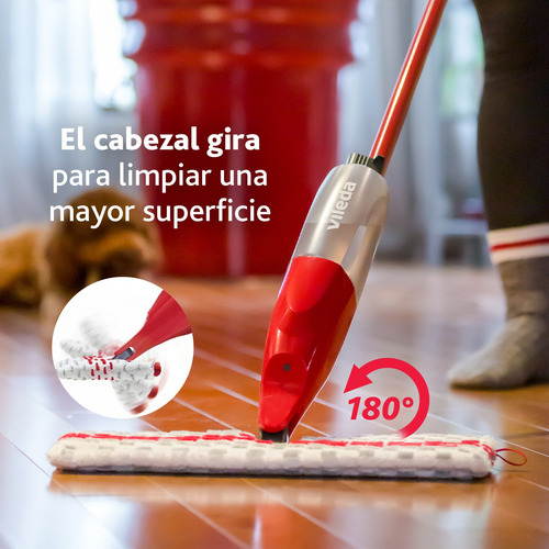 Imagen 6 de 7 de Trapeador Mop Microfibra Pro Mist Max Sistema Vileda