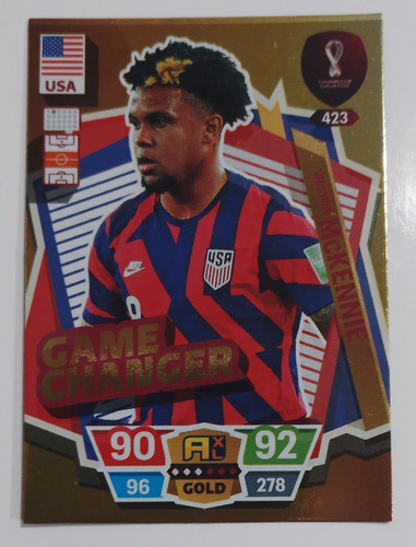 Mc Kennie Game Changer Carta Adrenalyn Xl Qatar 2022 Panini