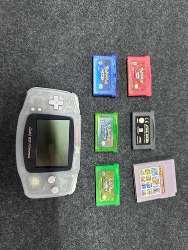 Game Boy Advance Transparente Com Jogos