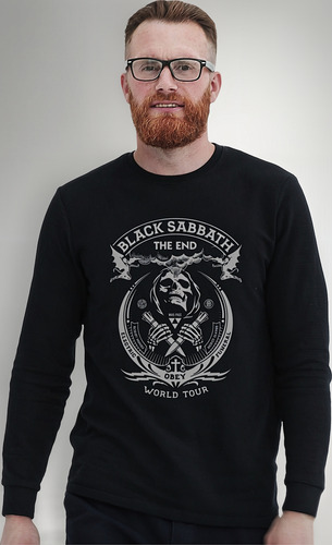 Polera Ml Black Sabbath The End World To N Metal Abominatron