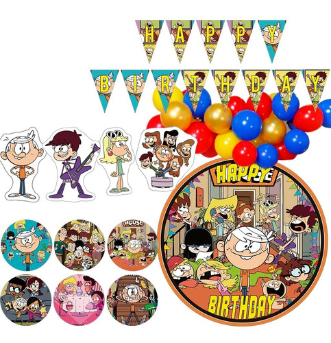 Kit Decoracion Globos Cumpleaños Loud House Casa De Locos