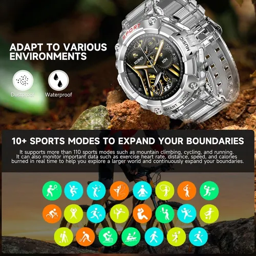 Smartwatch Deportivo Con Auriculares Y Pantalla Táctil Hd