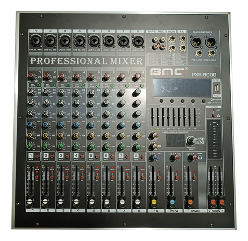 Mezcladora Amplificada Bluetooth Powered Mixer Model Rr8-750