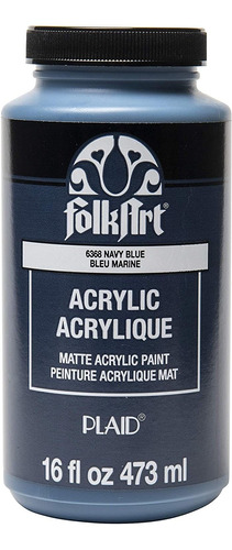   Matte Acrylic Paint In Assorted Colors,  Oz, Navy Blu...