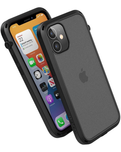 Funda Para iPhone 12 Mini - Negra Transparente