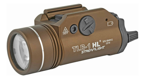 Lampara Led Táctica Streamlight Para Riel Tlr-1hl Glocks 25 Color de la linterna Coyote o Tan Color de la luz Blanco