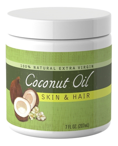 Aceite Coco Para Cabello Piel 100% Natural Importado 207 Ml