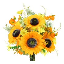 Comprar Cewor Flores Artificiales De Girasoles, Ramo De Flores Falsa