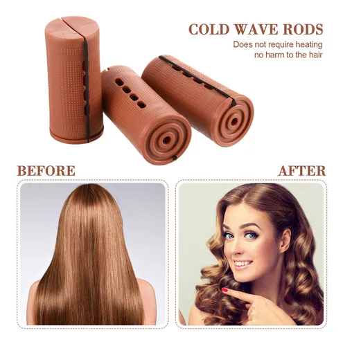 Juego De 12 Varillas Para Rizar El Cabello Con Ondas Frías.