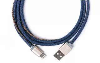 Cable Premium Lifestar Denim Blues Lightning-usb Charging